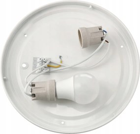 ECOLIGHT Okrúhle LED stropné svietidlo - 2xE27 - biele