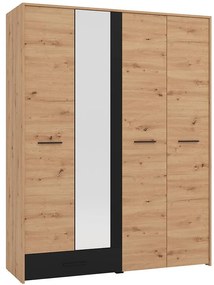 Skriňa Varadero artisan/čierny 4K1F1O 11011626