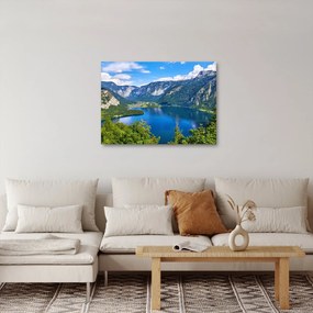Obraz - Halštatské jazero, Hallstatt, Rakúsko (70x50 cm)