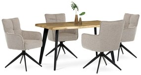 BONTEC Jedálenský stôl 140x80cm, mdf, divoký dub, HT-840 OAK Farba: Prírodné