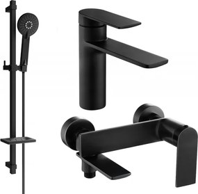 Mexen Zero DQ40 kúpeľňová súprava, čierna - 71103DQ40-70