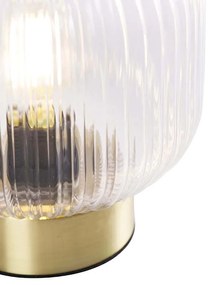 Art Deco stolná lampa mosadz - Karel