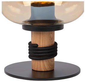 Lucide 45508/01/62 - Stolná lampa ILONA 1xE27/40W/230V čierna/béžová