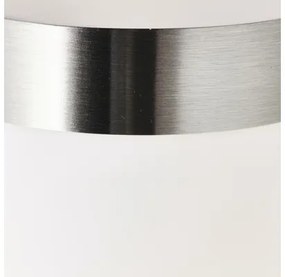 LED vonkajšie nástenné svietidlo Brilliant Chorus IP44 E27 20W nerezová oceľ so senzorom pohybu