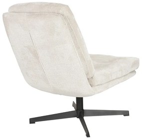 Krémové otočné kreslo Kai – White Label