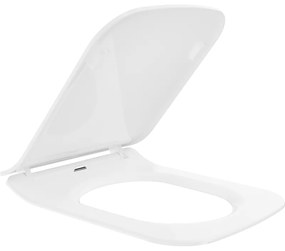 Mexen Cube, slim toaletné WC sedadlo s pomalým zatváraním, duroplast, biela lesklá, 39240000