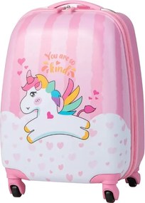 Sada ťahaného kufra a batohu pre deti, jednorožec