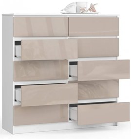 Komoda K120 10SZ CLP cappuccino lesk