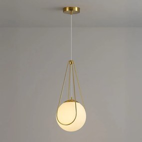 Toolight Toolight, stropné svietidlo 20cm, 1xE27, APP1793-1CP, zlatá-biela, OSW-04351