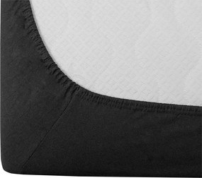 Sada krepových obliečok DENYX BLEND sivé, hotelové vrecko + plachta Jersey 90 x 200 cm tmavosivá, jednolôžko