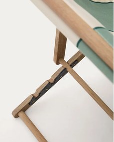 Zelené drevené záhradné ležadlo Vilara – Kave Home