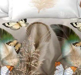 Krepové obliečky Homa CEREA BUTTERFLY 3-dielna sada 140x200 cm