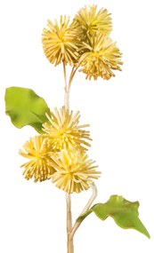 Dekoračný kvet 55 cm, kvet 20 cm žltá