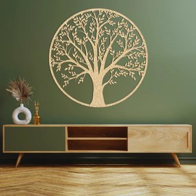 Moderený drevený strom života na stenu - elegantná farmárska dekorácia | SENTOP PR0217-akcia30