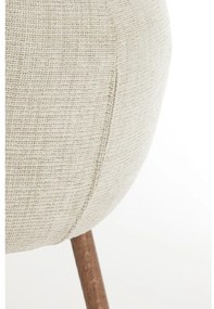 Béžové čalúnené jedálenské kreslá v súprave s podrúčkami 2 ks Blaine – Light &amp; Living