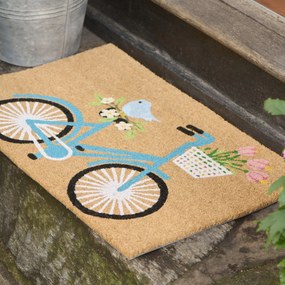 Ib Laursen Rohožka z kokosového vlákna Bicycle 45 × 75 cm