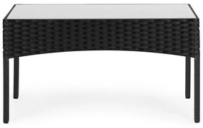 ZÁHRADNÝ SET ALIDA ČIERNY POHOVKA + 2 x KRESLO + STOLÍK