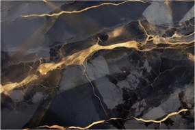 Obraz - Čierno - zlatý dekor (90x60 cm)