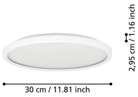 Eglo 901446 -LED Kúpeľňové stropné svietidlo ROVITO 13,9W/230V pr.30cm IP44 biela