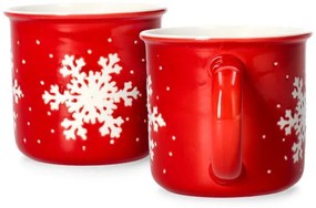 Sada dvoch hrnčekov TRINKIE so snehovými vločkami 802107 360 ml