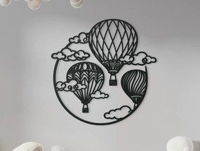 drevko Nálepka do detskej izby Letiace balóny