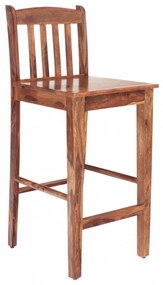 Barová stolička s priečkami indický masív palisander Natural