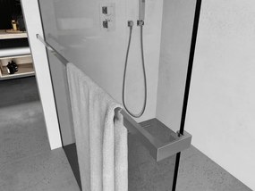 Mexen Kioto, vešiak na uteráky pre sprchovú zástenu, max. 140 cm, chrómová, 800-06-01