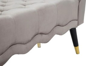 Taupe zamatová lavica Paris – Mauro Ferretti