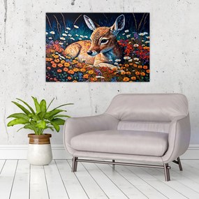 Obraz - Maľované srne (90x60 cm)