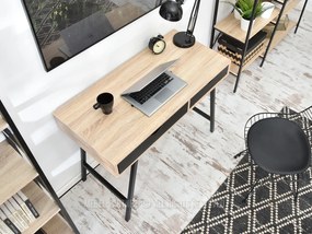 PC stolík Fallon (dub + čierna). Vlastná spoľahlivá doprava až k Vám domov. 1109753