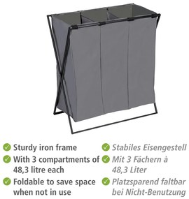 Látkový kôš na bielizeň 145 l Trio – Wenko