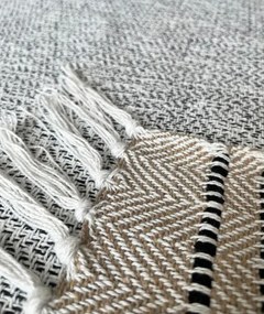 Deka INES sivá / krémová