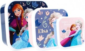 Desiatové boxy Ľadové kráľovstvo – Frozen - súprava 3 ks
