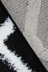 Koberec Boho 613 BLACK/CREAM rozmery koberec: 80x150 cm