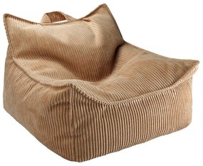 Hnedý menčestrový detský sedací vak Chair – Wigiwama