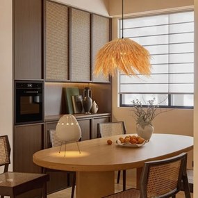 Immax 08272L - Luster na lanku NATURALEZA 1xE27/40W/230V pr. 55 cm ratan