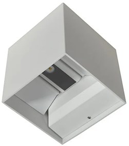 LED Vonkajšie nástenné svietidlo KREON 2xLED/3W/230V IP54 4000K biela