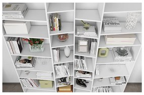 Biela knižnica 214x224 cm Valsa – TemaHome