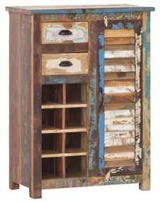 furniture-nabytek.cz - Masívna komoda Wakefield z recyklovaného dreva, lakovaná, viacfarebná – 77×42×108 cm