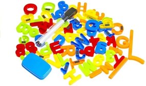 LEAN Toys Stojanová magnetická tabuľa s perom a magnetmi ružová