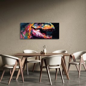 Obraz - Dinosaurus, maľba (120x50 cm)