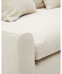 Béžová ľanová pohovka 230 cm Zenira – Kave Home