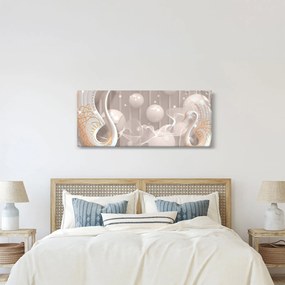 Obraz - Zakliate labute (120x50 cm)