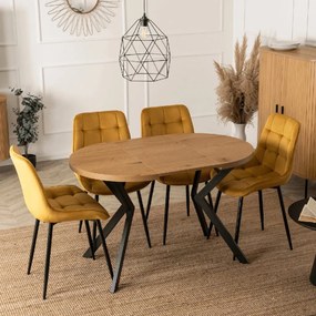 PROXIMA.store - Okrúhly rozkladací stôl DORIAN FARBA: biela, FARBA NÔH: biela