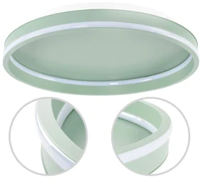 Toolight Toolight, LED stropné svietidlo 40cm, 4000 lm, 22W, 4000K, APP1463, zelená, OSW-08641
