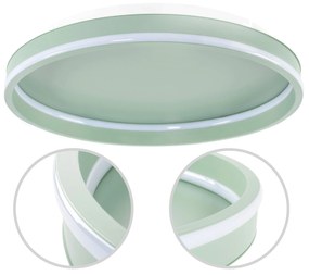 Toolight Toolight, LED stropné svietidlo 40cm, 4000 lm, 22W, 4000K, APP1463, zelená, OSW-08641