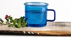 Hrnček Glass 0,35l, modrý