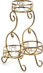 STOJAN NA KVETINÁČ DWIGHT 64X60X23 CM ZLATÁ