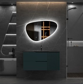 Erga Amelia, asymetrické LED zrkadlo 140x75 cm, 4477 lm, 3 farby svetla, zadné osvetlenie, ERG-V01-407-1475-00