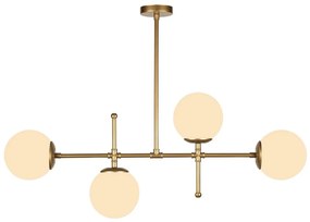 Závesné svietidlo v zlatej farbe Squid Lighting Kruva, výška 57 cm